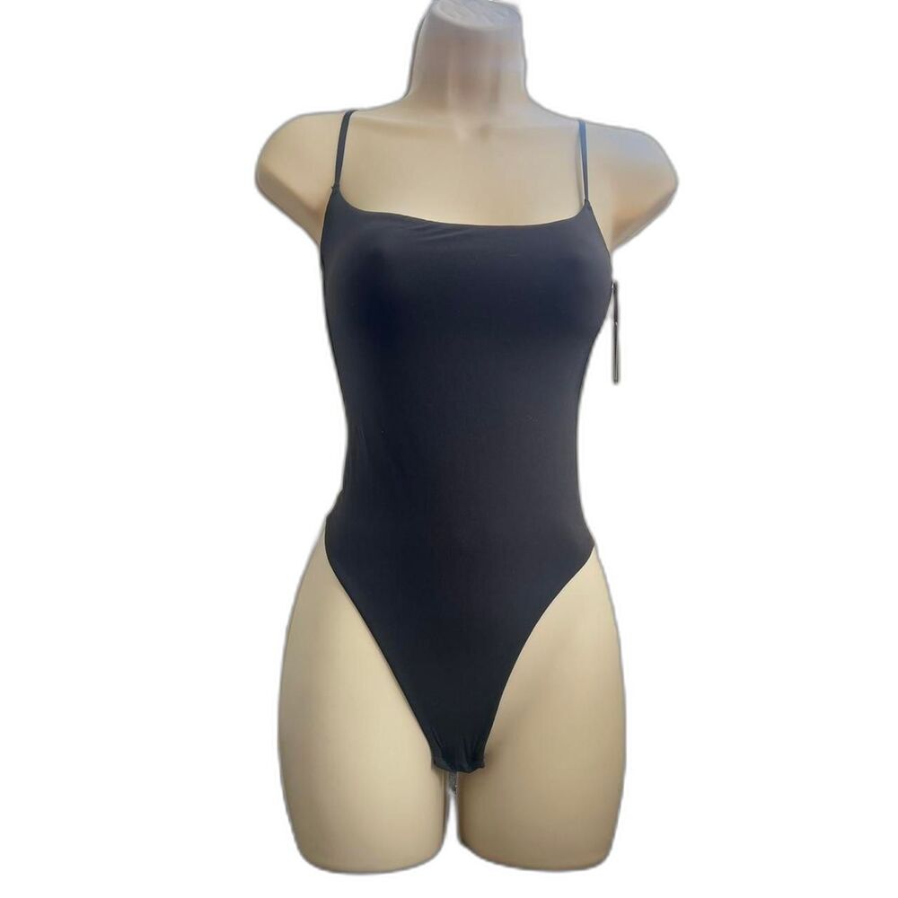 Skims Fits Everybody thong bodysuit black onyx